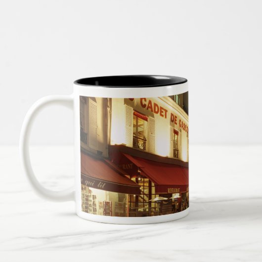 Frankreich, Paris, Montmartre Zweifarbige Tasse (Links)