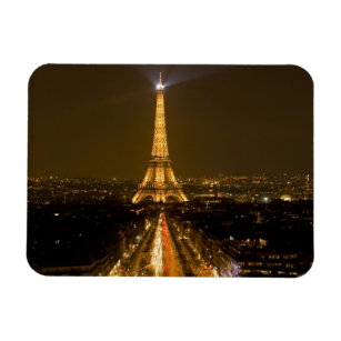 Frankreich, Paris Nachtblick auf den Eiffelturm Magnet