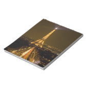 Frankreich, Paris Nachtblick auf den Eiffelturm Notizblock (Rotiert)