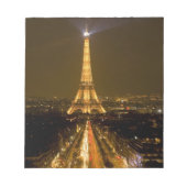 Frankreich, Paris Nachtblick auf den Eiffelturm Notizblock (Vorderseite)