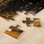 Frankreich, Paris. Nachtblick auf den Eiffelturm Puzzle (Seite)