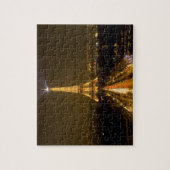 Frankreich, Paris. Nachtblick auf den Eiffelturm Puzzle (Vertikal)