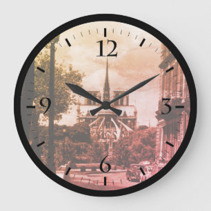 Frankreich Paris Notre-Dame Saint-Louis-Insel im V Große Wanduhr