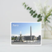 Frankreich - Paris - Place de la Concorde - Postkarte (Stehend Vorderseite)