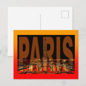 Frankreich Paris Postkarte (Vorne/Hinten)
