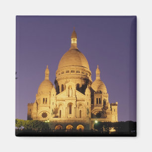 Frankreich, Paris, Sacré-Coeur bei Dämmerung. Magnet