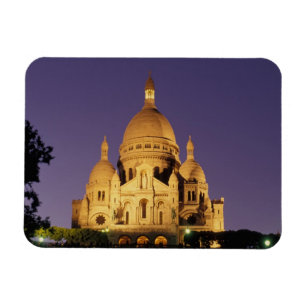 Frankreich, Paris, Sacré-Coeur bei Dämmerung. Magnet