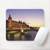 Frankreich, Paris, Seine und Conciergerie Mousepad (Mit Mouse)