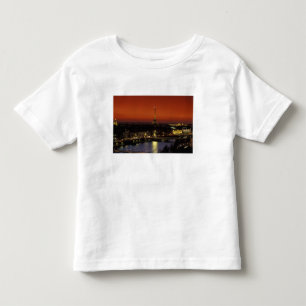 Frankreich, Paris Sonnenuntergang Blick auf Eiffel Kleinkind T-shirt
