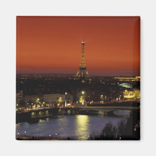 Frankreich, Paris Sonnenuntergang Blick auf Eiffel Magnet