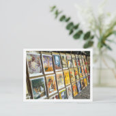 Frankreich Paris Stadt Montmartre Kunst, Dichtung  Postkarte (Stehend Vorderseite)