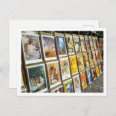 Frankreich Paris Stadt Montmartre Kunst, Dichtung Postkarte (Vorne/Hinten)