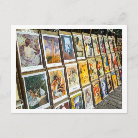 Frankreich Paris Stadt Montmartre Kunst, Dichtung Postkarte (Vorderseite)