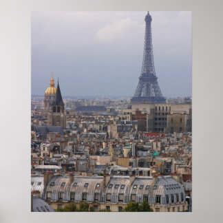 Frankreich, Paris, Stadtbild mit Eiffelturm Poster