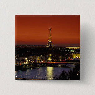 Frankreich, Paris Sunset View Eiffelturm und Button