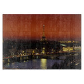 Frankreich, Paris Sunset View Eiffelturm und Schneidebrett (Vorderseite)