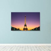 Frankreich, Paris, Tour Eiffel bei Sonnenuntergang Leinwanddruck (Insitu (Holzboden))