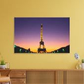 Frankreich, Paris, Tour Eiffel bei Sonnenuntergang Leinwanddruck (Insitu (Wohnzimmer))