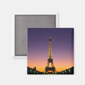 Frankreich, Paris, Tour Eiffel bei Sonnenuntergang Magnet (Vorderseite/Rückseite)