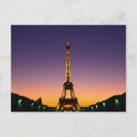 Frankreich, Paris, Tour Eiffel bei Sonnenuntergang