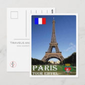 Frankreich - Paris - Tour Eiffel - Postkarte (Vorne/Hinten)