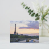 Frankreich, Paris, Tourboot auf Seine, Eiffel Postkarte (Stehend Vorderseite)