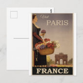 Frankreich Paris Vintage Travel Postcard Postkarte (Vorne/Hinten)