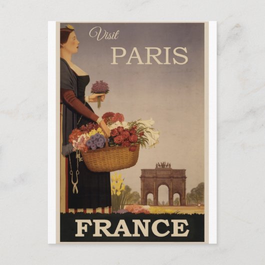 Frankreich Paris Vintage Travel Postcard Postkarte (Vorderseite)