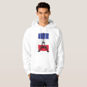 Frankreich - Pariser Flagge Hoodie (Vorne ganz)