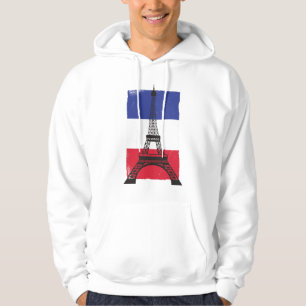 Frankreich - Pariser Flagge Hoodie