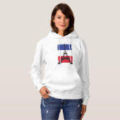 Frankreich - Pariser Flagge Hoodie (Vorne ganz)