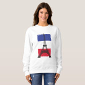 Frankreich - Pariser Flagge Sweatshirt (Vorne ganz)