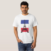 Frankreich - Pariser Flagge T-Shirt (Vorne ganz)