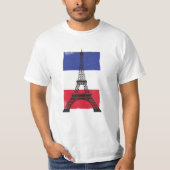 Frankreich - Pariser Flagge T-Shirt (Vorderseite)