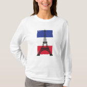 Frankreich - Pariser Flagge T-Shirt (Vorderseite)