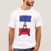 Frankreich - Pariser Flagge T-Shirt (Vorderseite)