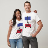 Frankreich - Pariser Flagge T-Shirt (Unisex)