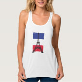 Frankreich - Pariser Flagge Tank Top (Vorderseite)