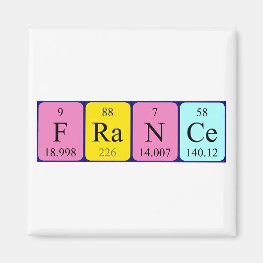 Frankreich - Periodenmagnet Magnet (Vorne)