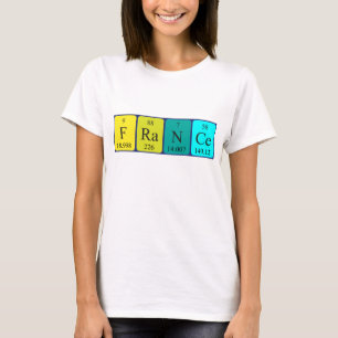 Frankreich Periodisches Shirt der Tabellenbezeichn