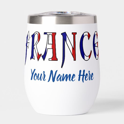 Frankreich: Personalisierte französische Flaggenfa (Vorderseite)