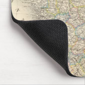 Frankreich, physisch, politisch mousepad (Ecke)