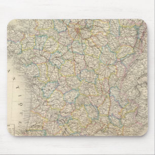 Frankreich, physisch, politisch mousepad