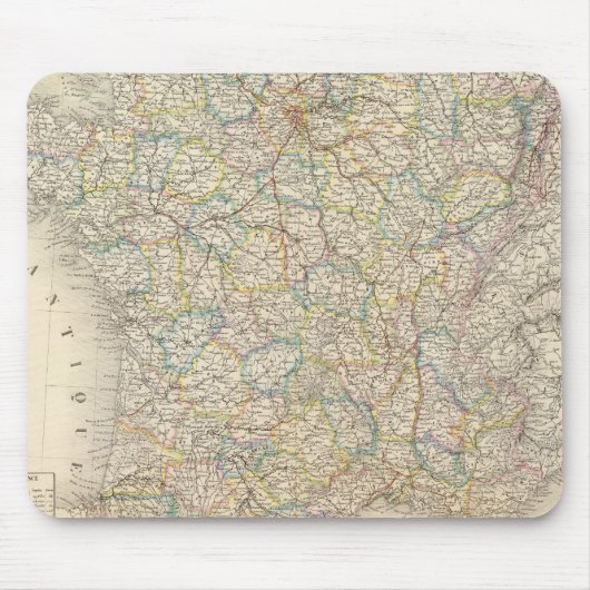 Frankreich, physisch, politisch mousepad (Vorne)