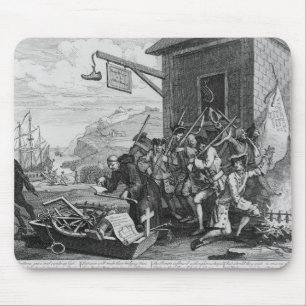 Frankreich, Platte I "der Invasion", 1756 Mousepad
