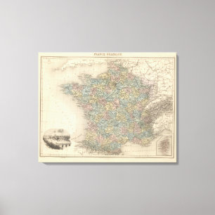 Frankreich-Politik Leinwanddruck