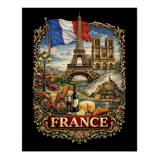 Frankreich Poster (Vorderseite)