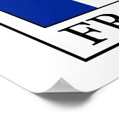 Frankreich Poster (Ecke)