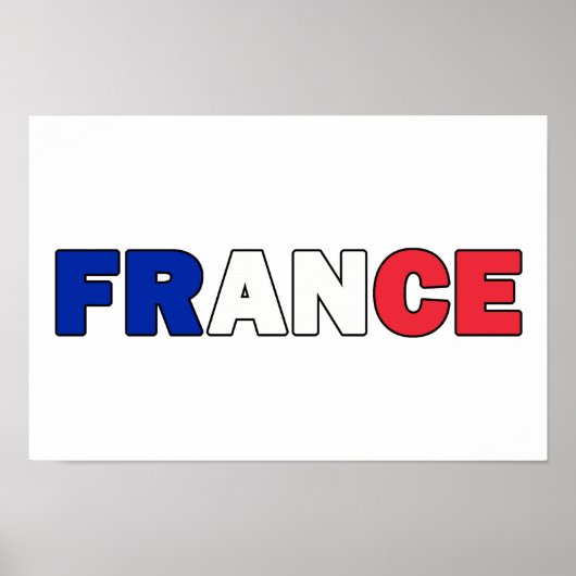 Frankreich Poster (Vorne)