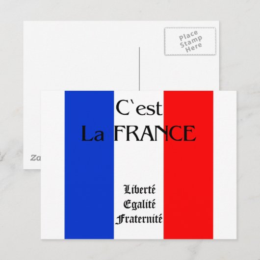 Frankreich Postkarte (Vorne/Hinten)